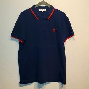 Alexander McQueen Polo Navy Red